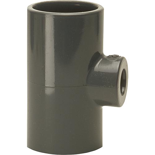 PVC-U adhesive sleeve T-piece centre outlet reduced