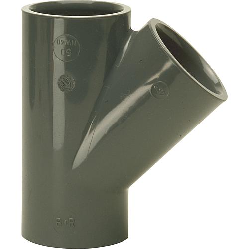 PVC-U adhesive fitting 45° branch Standard 1