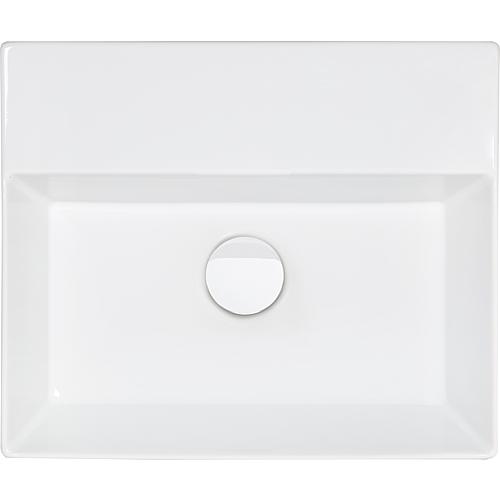 Vasque Elayla 350x130x350 mm sans trou robinet céramique blanc