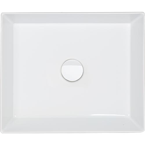 Counter washbasin, Elayla, W x H x D: 450x130x380 mm, ceramic, white