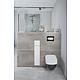 Built-in stainless steel toilet container, enclosed 800, 2 glass doors Anwendung 5