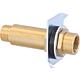 Rallonge mur creux 3/4"x1/2"x 95 mm Laiton