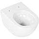 Combi-Pack Elanda wall-hung WC, white, rimless + Softclose toilet seat