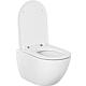 Combi-Pack Elanda wall-hung WC, white, rimless + Softclose toilet seat