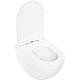 Pack combiné Elanda WC suspendu à fond creux, blanc mat, sans bord de chasse + Abattant WC Softclose