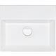 Washbasin Elayla, 350x130x350 mm, without tap hole, ceramic, white