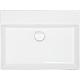 Washbasin Elayla, 600x130x450 mm, without tap hole, ceramic, white