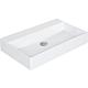 Washbasin Elayla WxHxD: 810x130x460 mm without tap hole with overflow ceramic white