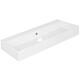 Elayla washbasin 1010x130x460 mm 1 tap hole with overflow ceramic white