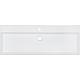 Elayla washbasin 1210x130x460 mm 1 tap hole with overflow ceramic white