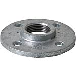 Threaded flanges, galvanised