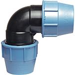 Plastic clamp connectors for PE pipes