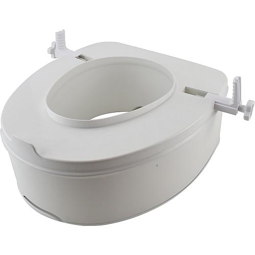 Rehausse WC Elga sans abattant, en PP, blanc hauteur 140mm