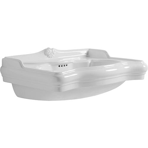 Lavabo JUBILÄUM lxhxp: 610x270x510 mm en céramique blanc