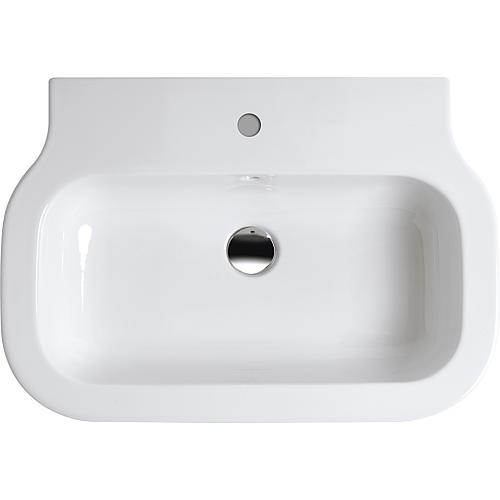 Lavabo Glaze lxHxP 600x165x460mm en céramique blanche