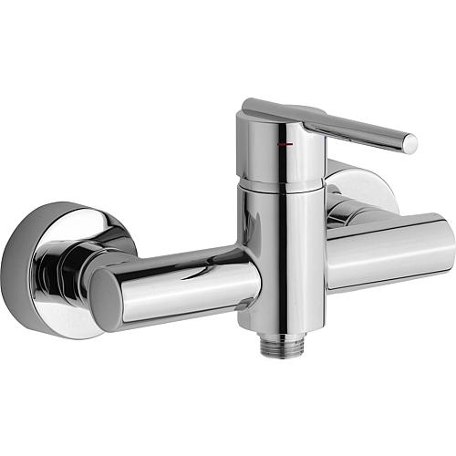 Surface-mounted shower mixer Evelia, projection 72 mm, chrome