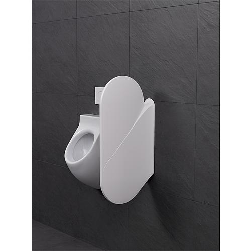 Urinal-Trennwand Premium, wandhängend Anwendung 3