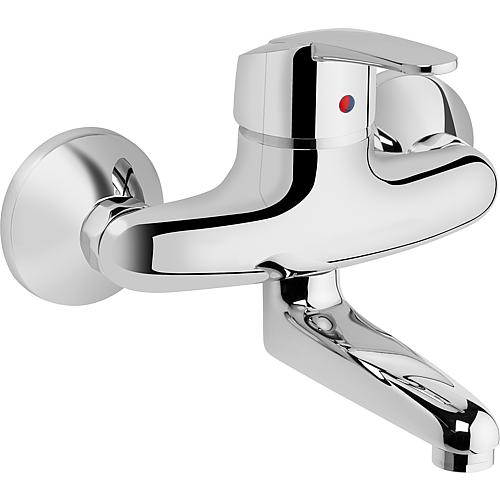 Wall-mounted sink mixer Heinrichschulte Nizza swivel spout, projection 155 mm chrome