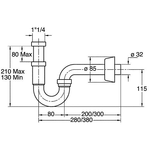 Siphon tubulaire Standard 2