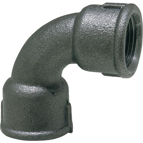 Malleable cast iron fitting, black 
Short elbow 90° (IT x IT) Standard 1