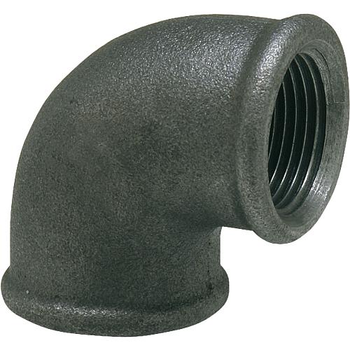 Malleable cast iron fitting, black 
Bracket 90° (IT x IT)