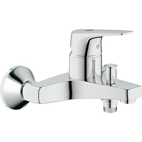 Surface-mounted bath mixer Grohe Bauflow, projection 131 mm, chrome