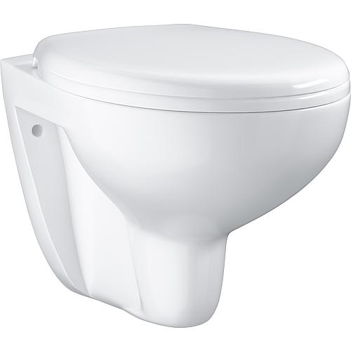 Wand-Tiefspül-WC Bau Keramik, spülrandlos Standard 1