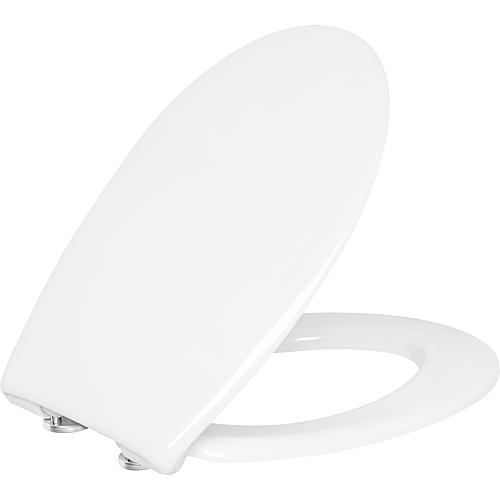 Toilet seat Grohe Bau, soft close, white, stainless steel hinges
