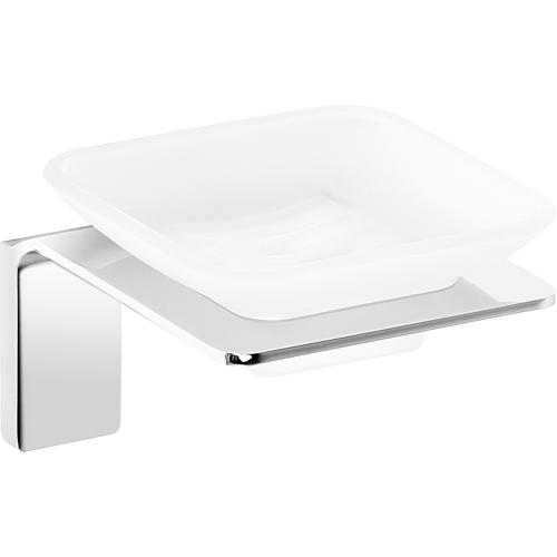 Soap dish Erico, with wall bracket, zinc chrome-plated