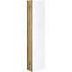 Tall cabinet series MAF, 1 door. matt white/knotty oak, reversible, 350x1500x208 mm