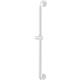 Nylon shower rod white, centre distance 800mm"BG" with rosettes