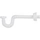 Flexible pipe siphon, white