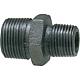 Malleable cast iron fitting, black, double reduction nipple (ET x ET)