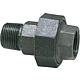 Malleable cast iron fitting, black, screw connection (IT x ET)