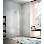 Eloa walk-in shower enclosure, 1 hinged panel, 1 side panel with stabilising rod