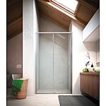Eloa 2.0 niche shower, 1 sliding door and 1 glass fixed section
