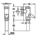 Spare parts for toilet pressure flusher model DAL Voll Automatic