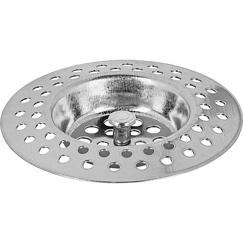 Drain sieve made of stainless steel Shower and bath drain valve 1 1/2 upper Ø = 70 mm