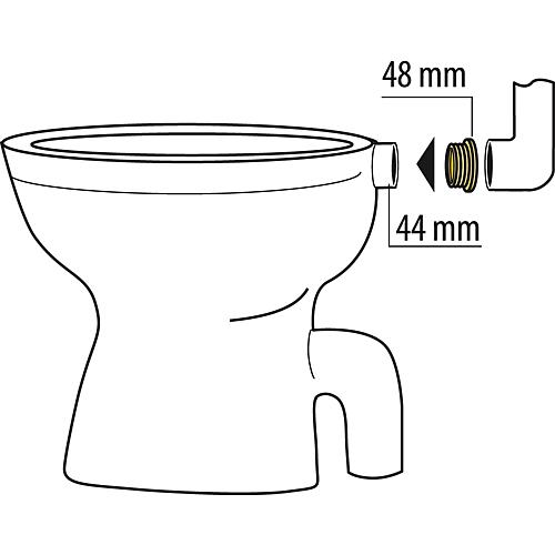 Raccord de tuyau de rinçage Anwendung 1