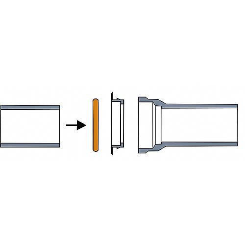 Joints toriques type "A" pour raccords/tubes en fonte /PVC à emboiture Standard 2
