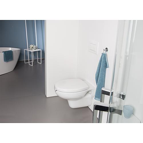 Elida toilet seat, hygiene recess on lid closed Anwendung 2