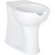 Stand-Tiefspül-WC Elida aus Keramik, weiß, mit Öffnung, erhöht BxHxT:375x470x570mm
