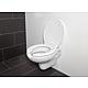 Elida toilet seat, hygiene recess on lid open