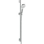 Shower set Hansgrohe Crometta Vario/Unica 900 mm, 2 spray modes Ø 100 mm white/chrome-plated