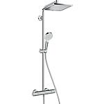 Shower system Showerpipe 240 Crometta E 1jet, with thermostat