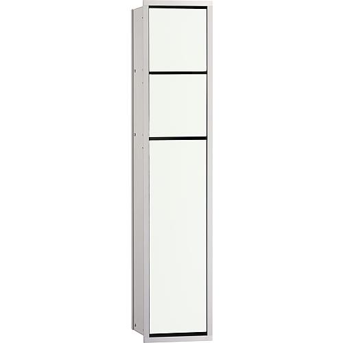 Asis toilet module emco asis 150 flush-mounted, height 809mm, aluminium/optiwhite