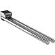 Towel holder emco trend chrome, two-arm can be swivelled, 350mm