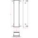 sis module steel installation frame, for flush-mounted module 809/811 mm Standard 1