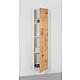 Colonne ELA avec softclose corps blanc bril. frton chene plaqué clair 400x1600x350mm