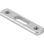 Double holder plate, M8, galvanised steel